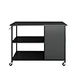 prep table trolley with storage cabinet